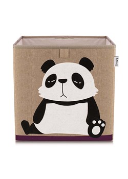 Lifeney Pudełko &quot;Panda&quot; w kolorze jasnobrązowo-białym - 33 x 33 x 33 cm ze sklepu Limango Polska w kategorii Przechowywanie - zdjęcie 174648695