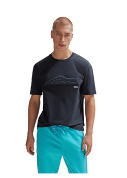 Hugo Boss Koszulka w kolorze granatowym ze sklepu Limango Polska w kategorii T-shirty męskie - zdjęcie 174649219