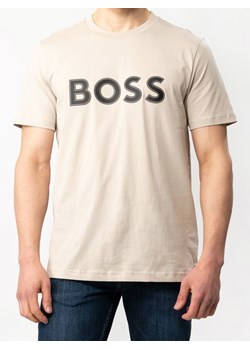 Hugo Boss Koszulka w kolorze beżowym ze sklepu Limango Polska w kategorii T-shirty męskie - zdjęcie 174649228