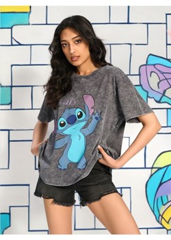 Sinsay - Koszulka Stitch - szary ze sklepu Sinsay w kategorii Bluzki damskie - zdjęcie 174649866