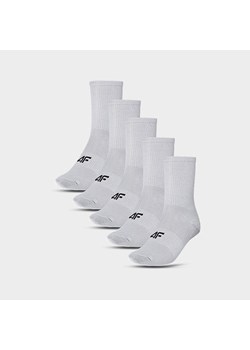 Dziecięce skarpetki (5-pack) 4F 4FJWMM00USOCU294 - szare ze sklepu Sportstylestory.com w kategorii Skarpetki dziecięce - zdjęcie 174652556