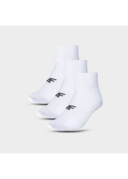 Dziecięce skarpetki (3-pack) 4F 4FJWMM00USOCU330 - białe ze sklepu Sportstylestory.com w kategorii Skarpetki dziecięce - zdjęcie 174652565