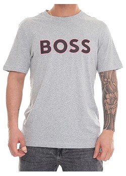 Hugo Boss Koszulka w kolorze jasnoszarym ze sklepu Limango Polska w kategorii T-shirty męskie - zdjęcie 174654208