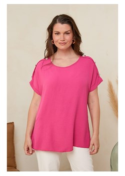 Curvy Lady Bluzka w kolorze różowym ze sklepu Limango Polska w kategorii Bluzki damskie - zdjęcie 174654239