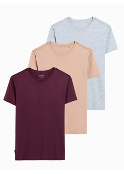 Zestaw koszulek bawełnianych BASIC 3-pak - mix V20 Z30 ze sklepu ombre w kategorii T-shirty męskie - zdjęcie 174654616