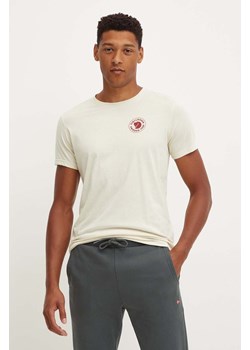 Fjallraven t-shirt 1960 Logo T-shirt męski kolor beżowy F87313.113 ze sklepu ANSWEAR.com w kategorii T-shirty męskie - zdjęcie 174654907