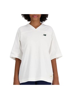 Koszulka New Balance WT41512SST  - biała ze sklepu streetstyle24.pl w kategorii Bluzki damskie - zdjęcie 174656516