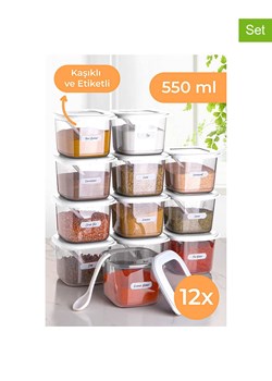 Violeta Home Pojemniki (12 szt.) w kolorze białym - 550 ml ze sklepu Limango Polska w kategorii Pojemniki kuchenne - zdjęcie 174657175