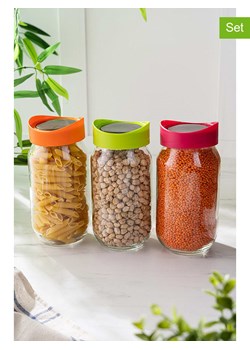 Violeta Home Słoiki (3 szt.) w różnych kolorach - 1 l ze sklepu Limango Polska w kategorii Pojemniki kuchenne - zdjęcie 174657197