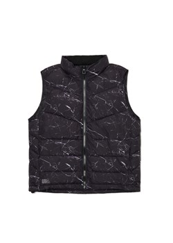 Cropp - Pikowana kamizelka z nadrukiem - czarny ze sklepu Cropp w kategorii Kamizelki męskie - zdjęcie 174662237