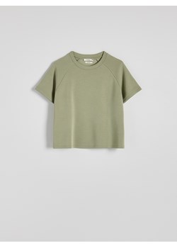 Reserved - T-shirt oversize z modalem - jasnozielony ze sklepu Reserved w kategorii Bluzki damskie - zdjęcie 174666939