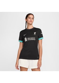 Damska koszulka piłkarska Nike Dri-FIT Liverpool F.C. Stadium 2024/25 (wersja wyjazdowa) – replika - Czerń ze sklepu Nike poland w kategorii Bluzki damskie - zdjęcie 174671245