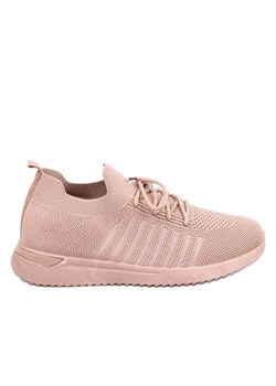 Buty sportowe skarpetkowe Sharpe Khaki beżowy ze sklepu ButyModne.pl w kategorii Buty sportowe damskie - zdjęcie 174671479