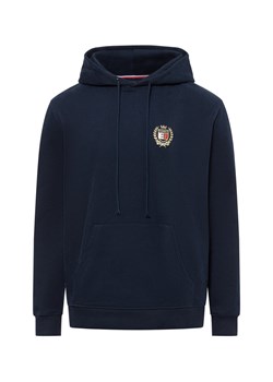 Tommy Jeans Męski sweter z kapturem Mężczyźni Bawełna granatowy jednolity ze sklepu vangraaf w kategorii Bluzy męskie - zdjęcie 174672287