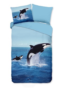 Pure Komplet pościeli &quot;Pure Orca&quot; w kolorze niebieskim z mikrofibry ze sklepu Limango Polska w kategorii Pościele - zdjęcie 174672386