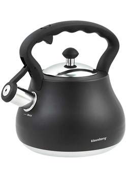 Czarny elegancki czajnik z gwizdkiem 2,7L 60cm R4-E57 ze sklepu Edinos.pl w kategorii Naczynia - zdjęcie 174673788