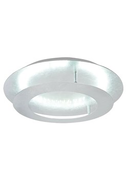 Srebrny okrągły plafon sufitowy LED 40 cm - D157 A2-F25 ze sklepu Edinos.pl w kategorii Lampy sufitowe - zdjęcie 174673865