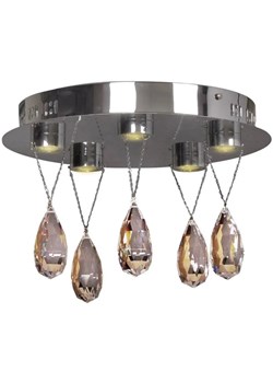 Lampa sufitowa glamour z kryształkami - K538 B1-F70 ze sklepu Edinos.pl w kategorii Lampy sufitowe - zdjęcie 174673925
