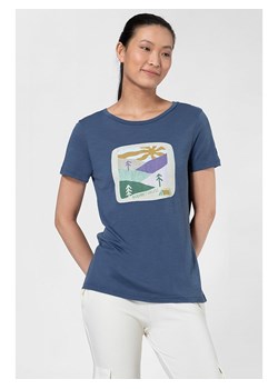 super.natural Koszulka &quot;Mountain Art&quot; w kolorze niebieskim ze sklepu Limango Polska w kategorii Bluzki damskie - zdjęcie 174675599