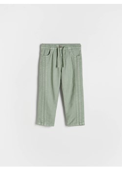 Reserved - Bawełniane spodnie - zielony ze sklepu Reserved w kategorii Spodnie chłopięce - zdjęcie 174678409
