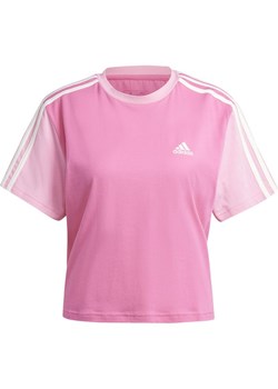 Koszulka damska Essentials 3-Stripes Single Jersey Crop Top Adidas ze sklepu SPORT-SHOP.pl w kategorii Bluzki damskie - zdjęcie 174682139