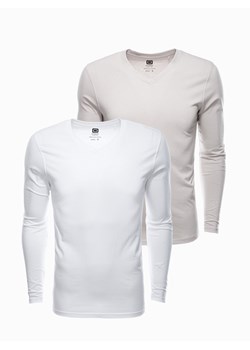 Zestaw longsleeve męski V-NECK - mix 2-pak V8 Z41 ze sklepu ombre w kategorii T-shirty męskie - zdjęcie 174684945