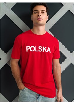 Sinsay - Koszulka Polska - czerwony ze sklepu Sinsay w kategorii T-shirty męskie - zdjęcie 174691565