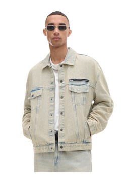 Cropp - Jeansowa kurtka katanka oversize - jasny szary ze sklepu Cropp w kategorii Kurtki męskie - zdjęcie 174691788