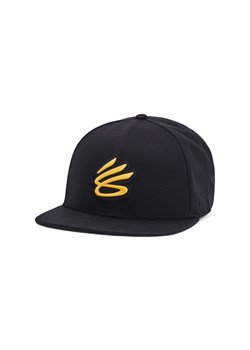 Męska czapka z daszkiem Under Armour M Curry Flatbrim Snapback - czarna ze sklepu Sportstylestory.com w kategorii Czapki z daszkiem męskie - zdjęcie 174694178
