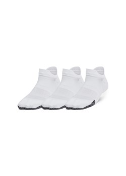 Damskie skarpetki treningowe (3-pack) Under Armour Womens UA Breathe 3pk Ns Tab - białe ze sklepu Sportstylestory.com w kategorii Skarpetki damskie - zdjęcie 174694207