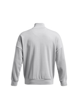 Męska bluza dresowa nierozpinana bez kaptura Under Armour UA Icon Hwt Terry Os 1/2 Zip - szara ze sklepu Sportstylestory.com w kategorii Bluzy męskie - zdjęcie 174694217