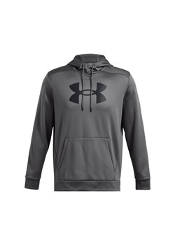 Męska bluza treningowa nierozpinana z kapturem Under Armour UA Armour Fleece Big Logo HD - szara ze sklepu Sportstylestory.com w kategorii Bluzy męskie - zdjęcie 174694297