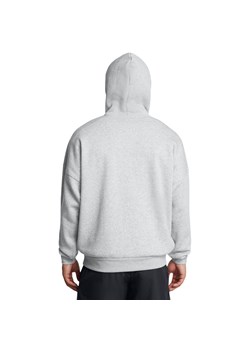 Męska bluza dresowa nierozpinana z kapturem Under Armour UA Icon Fleece Os Hood - szara ze sklepu Sportstylestory.com w kategorii Bluzy męskie - zdjęcie 174694365
