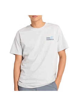 Koszulka New Balance MT43901AG - szara ze sklepu streetstyle24.pl w kategorii T-shirty męskie - zdjęcie 174694755