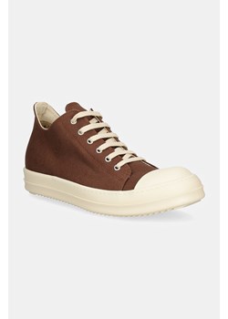 Rick Owens trampki Low Sneaks męskie kolor brązowy DU02D2802.DO ze sklepu PRM w kategorii Trampki męskie - zdjęcie 174695655