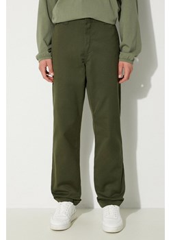 Carhartt WIP spodnie Master Pant męskie kolor zielony proste I034233.66602 ze sklepu PRM w kategorii Spodnie męskie - zdjęcie 174695719