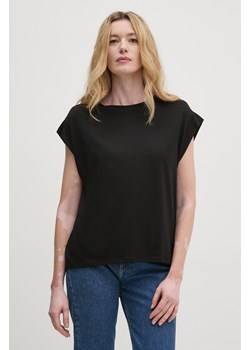 Sisley t-shirt kolor czarny 3QU4L103S ze sklepu ANSWEAR.com w kategorii Bluzki damskie - zdjęcie 174701888