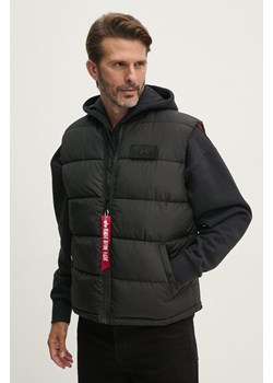 Alpha Industries bezrękawnik męski kolor czarny zimowy 118109 ze sklepu ANSWEAR.com w kategorii Kamizelki męskie - zdjęcie 174702698