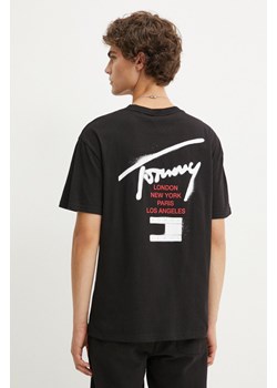 Tommy Jeans t-shirt męski kolor czarny z nadrukiem DM0DM18529 ze sklepu ANSWEAR.com w kategorii T-shirty męskie - zdjęcie 174704258