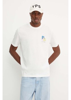 PS Paul Smith t-shirt bawełniany męski kolor biały z nadrukiem M2R.220X.NP4799 ze sklepu ANSWEAR.com w kategorii T-shirty męskie - zdjęcie 174704409