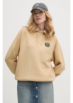 Lacoste bluza męska kolor beżowy gładka ze sklepu ANSWEAR.com w kategorii Bluzy męskie - zdjęcie 174704687