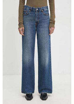 Levi&apos;s jeansy damskie kolor granatowy ze sklepu ANSWEAR.com w kategorii Jeansy damskie - zdjęcie 174704777