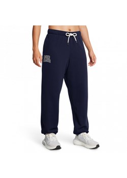 Damskie spodnie dresowe Under Armour UA Icon Hwt Terry Os Pant - granatowe ze sklepu Sportstylestory.com w kategorii Spodnie damskie - zdjęcie 174707565