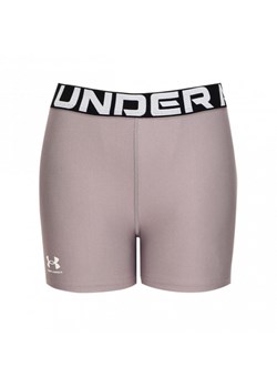 Damskie legginsy krótkie treningowe Under Armour UA Hg Authentics Shorty  - beżowe ze sklepu Sportstylestory.com w kategorii Szorty - zdjęcie 174707675