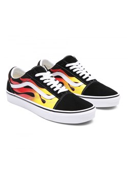 Buty uniseks VANS Old Skool PRINTS FLAME - czarne ze sklepu Sportstylestory.com w kategorii Trampki damskie - zdjęcie 174709756