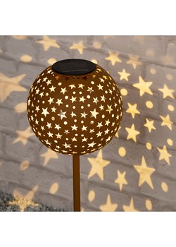 Profigarden Solarna lampa ogrodowa LED w kolorze brązowym na trzonku - wys. 53 x Ø 18 cm ze sklepu Limango Polska w kategorii Dekoracje i akcesoria ogrodowe - zdjęcie 174710326