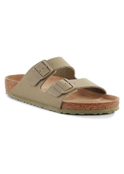 Klapki Birkenstock Rivet Logo Vegan Canvas Faded 1023958 zielone ze sklepu ButyModne.pl w kategorii Klapki męskie - zdjęcie 174710599