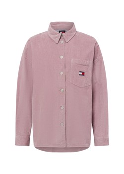 Tommy Jeans Bluzka damska Kobiety Sztruks brudny róż jednolity ze sklepu vangraaf w kategorii Koszule damskie - zdjęcie 174712907