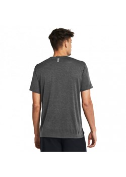 Męska koszulka do biegania Under Armour UA Launch Camo Shortsleeve - szara ze sklepu Sportstylestory.com w kategorii T-shirty męskie - zdjęcie 174716519