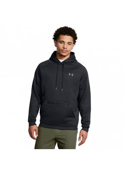 Męska bluza treningowa z kapturem Under Armour UA Armour Fleece Pro Kanga Hd - czarna ze sklepu Sportstylestory.com w kategorii Bluzy męskie - zdjęcie 174716525